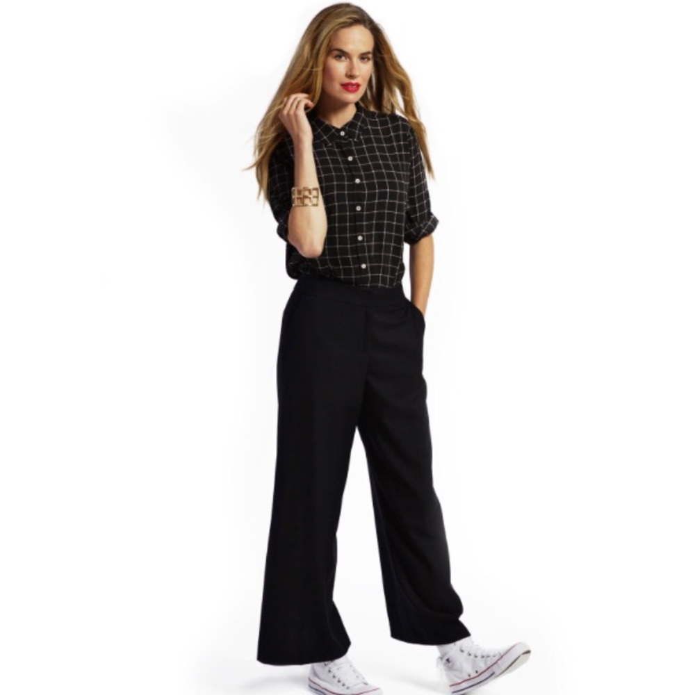 Black Box Plaid Maternity Top